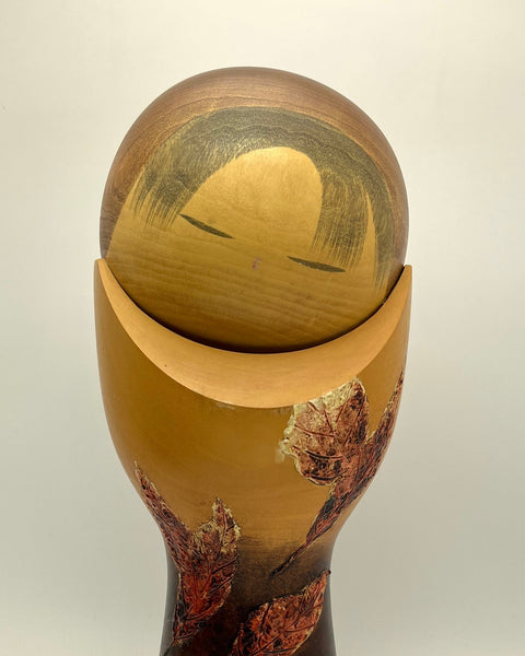 Extra Large Vintage Kokeshi by Award-winning Artist. Peaceful, Elegant.