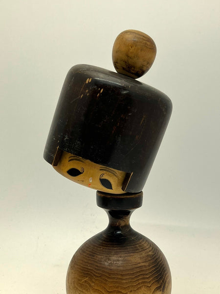 Quirky, Rare Woodgrain Kokeshi. Vintage.