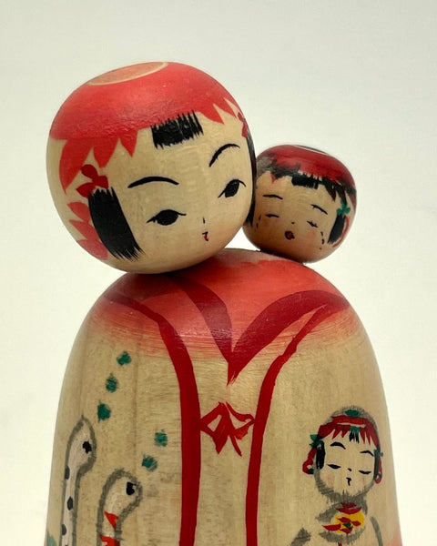 Gorgeous Mother and Baby Kokeshi, New