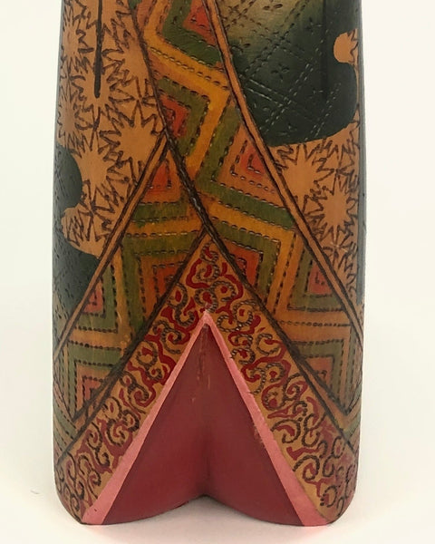 Tall, Exquisite Vintage Kokeshi by Inosuke Kobayashi