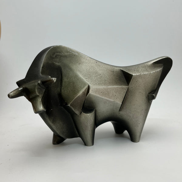Modernist Bull Sculpture, Japanese