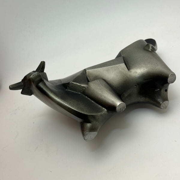 Modernist Bull Sculpture, Japanese