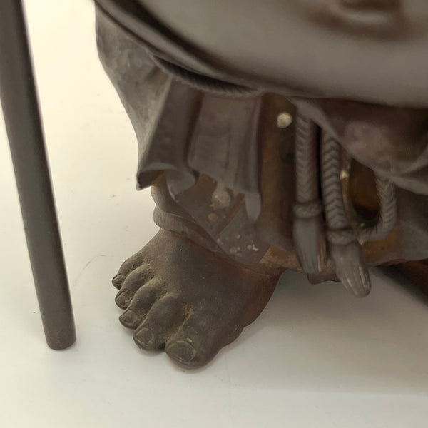 Antique Laughing Buddha (Hotei), Antique Japanese Sculpture