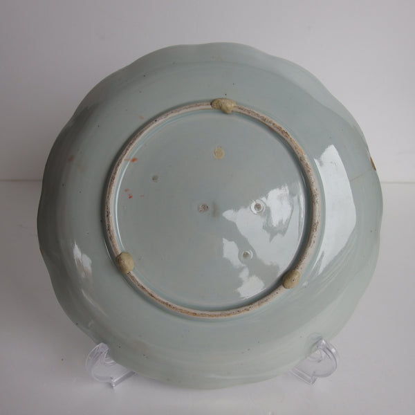 Aritaware Plate, Mt Fuji, Edo Period. Japanese antique plate. 1800-1850.