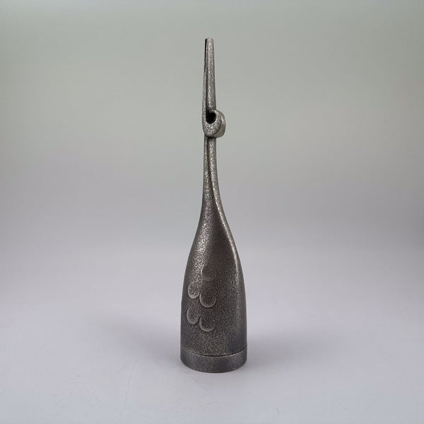 Modern Crane Bell with Beni Ink Holder – Japanese Sculptural Object by Tadahiro Baba