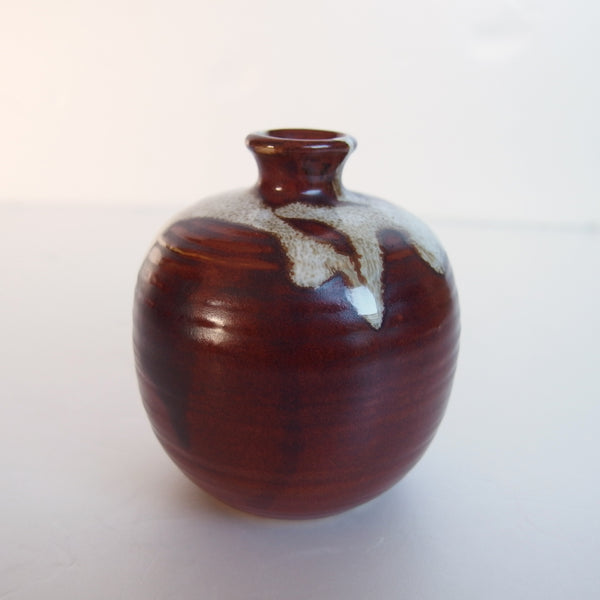 Japanese Vase, Brown Wabisabi MCM Design