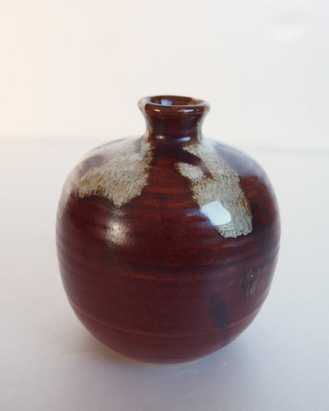 Japanese Vase, Brown Wabisabi MCM Design
