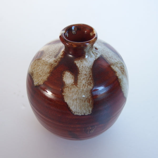 Japanese Vase, Brown Wabisabi MCM Design