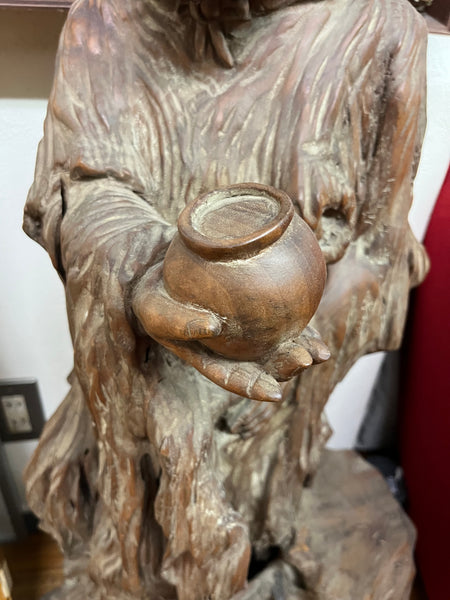 Antique Buddha Sculpture, Bodhi Dharma, Daruma