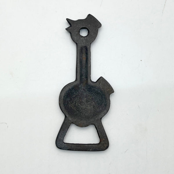 Vintage Sculptural Bird Cast Iron Bottle Opener, Japanese Mid Century Modern Design
