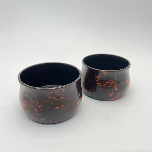 Japanese vintage lacquerware bowls, Kawari Nuri