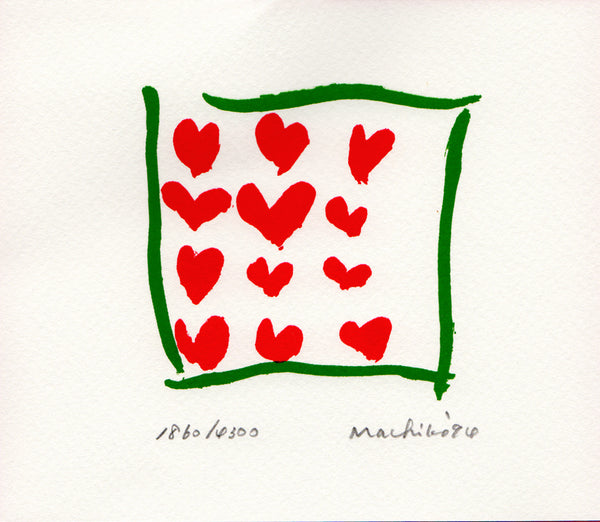 Valentine Hears— Handmade Limited Edition Japanese Print, 1994