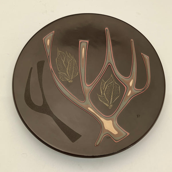 Mid-Century Japanese Lacquer Serving Plate – Antler Design
