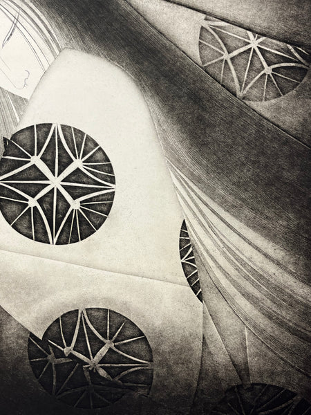 Yūgao (Evening Faces) from Tales of Genji – Artist's Proof Woodblock Print by Shizuo Nishizawa