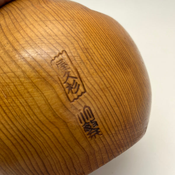 Shouting Daruma Scultpure, Hand Carved